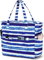 Bluboon Waterproof Beach Tote Pool Bags for Women Ladies Extra Large Carry On Bag With Wet Compartment for Weekender Travel