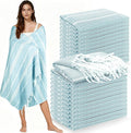 YSYJ 24 Pack Turkish Beach Towel 36"x71" Beach Towels Oversized Bath Towels Sand Free Quick Dry Turkish Towel Bulk Extra Large Pool Blanket Blue