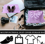 2 Pack Dust Bags for Handbags Silk Dust Cover Bag for Handbags Purses Shoes, Dustproof Drawstring Bag Travel Storage Pouch (Purple)