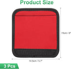 uxcell 3 Pcs Luggage Handle Wrap for Suitcase, Neoprene Handbag Grip Cover Protector Luggage Identifiers Suitcase Handle Wraps for Luggage Shopping Bag Travel Bags, Red