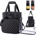 BAGSPRITE Travel Coffee Maker Carrying Case for Keurig K-Mini Plus & K-Slim – Portable Single Serve Coffee Machine Storage Bag with Accessories Space, Coffe e Maker Travel Bag