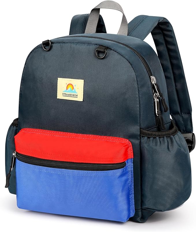 STEAMEDBUN Toddler Backpack for Boys 2-4: Kids Backpack Boys Girls - Preschool Kindergarten Daycare Backpacks - 12 inch