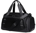 Small Gym Bag for Men, Travel Duffle Bag with Shoe Compartment, 16L Carry On Weekender Duffel Bag for Sports, Workout and Travel, Black