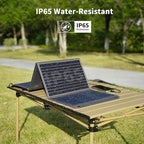 [Upgraded] MHPOWOS 40W Portable Solar Panel Charger with Triple Output (USB-C/USB-A/DC), 23% High-Efficiency & IP65 Water Resistant, Ultra-Compact Design for Backpack Camping Hiking Phone Power Bank