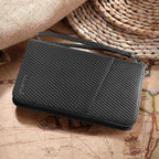 Polare Full Grain Leather Passport Holder Cover Case for Men and Women RFID Blocking Family Travel Wallet Holds 6 Passports
