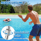Water Floating Lifesaving Rope - Professional Throwing Pool Life Preserver Rope Line for Swimming Small Kayak Inflatable Boat