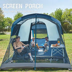 PORTAL 6/8/10 Person Family Camping Tent with Screen Room, Water Resistant Big Tunnel Tents with Rainfly, Large Family Tent for Camping, Outdoor, Patio