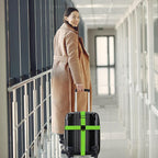 Luggage Straps for Suitcases TSA Approved Travel Belt 8 Pack by Chelmon (Green)