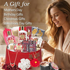Gifts for Women - 36Pcs Rose Bath and Body Gift Set, Spa Gift Set for Women, Beauty Care Kit | Gift for Christmas, Birthday, Mothers Day, Valentines Day Gifts for Her Wife Perfect for Travel