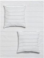 Black & White Brands Brazilian Beach/Pool Towel Pillow Case 17.7"x17.7" - Ultimate Absorbent Luxury 100% Cotton Wave (2 Pillow Cases, Gray Poly Pinstripe)