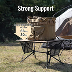ONETIGRIS VENTARA Camping Table, Ultralight Foldable Table Sturdy & Quick Setup, Weighs Only 2.4 lbs, Perfect for Camping, Hiking, Backpacking, Picnic, Beach, Travel