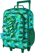 Kids Suitcases for Boys, Cute Dinosaur Luggage Rolling with Wheels, kids carry on luggage for Children Toddler Elementary - Green