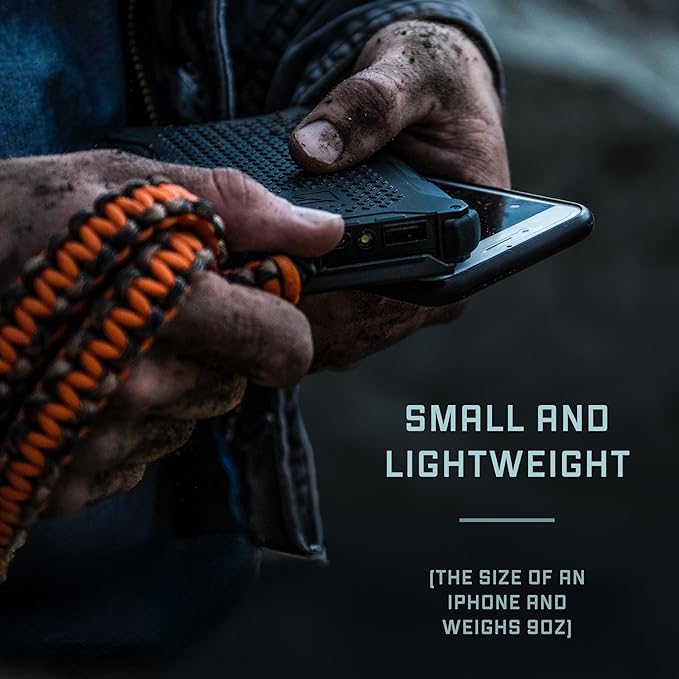 Dark Energy Poseidon Pro Indestructible Portable Charger | Fast Charging USB-C Ports, Ultra-Durable Armor Flex, 10,000 mAh, Waterproof, for Outdoor Survival & Emergency Supplies