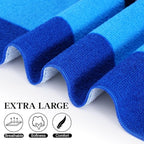 Oversized Terry Beach Towel 36 x 72 in Soft Extra Large Big Pool Swim Towels for Adults XL Clearance Big Travel Blanket Cruise Vacation Accessories Essentials Lounge Chair Cover Blue Green