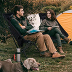 Overmont Oversized Camping Chair for Adults - 400lbs Support Heavy-Duty Padded Seat Outdoor Portable Folding Chair with Cooling Bag Cup Holder Carry Bag Comfortable for Sport Garden Beach Fishing Lawn
