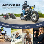 Motorcycle Ear Plugs for Wind Noise Reduction, 2 Pairs Reusable Motorcycle Accessories - Moto Earplugs, Soft Comfortable Hearing Protection for Motorbike, Touring, Racing, Riding - 25dB, 2 Sizes