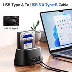 Cable Matters 5Gbps USB 3.0 Cable - 3ft, Short USB A to B Cable, USB3 Cord with Type-B 3.0 Connector for Hard Drive Enclosure/Built-in Hub and More, Black