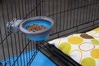 Dexas Popware for Pets Collapsible Kennel Bowl, PW275432429, Light Gray, Regtangular