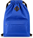 Vorspack Drawstring Backpack Water Resistant String Bag Sports Gym Sack with Side Pocket for Men Women