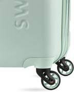 SwissGear 7366 Signature Hardside Expandable Luggage with Spinner Wheels, TSA Lock, Cup-Holder, Clearly Aqua, Carry-On 19-Inch