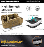 Miramrax Travel Duffle Bag Backpack for Men - Large Tactical Bags Weekender Gym Bag for Overnight Traveling Military Workout Deployment Sports (Coyote, 80L)