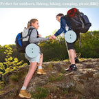 Fishboy Upgraded Collapsible Stool, 400lbs Max Weight, Lightweight But Sturdy, Portable Retractable Folding Telescoping Foldable Camping Stool for Adults Outdoor Fishing Hiking BBQ
