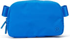 Pander Two Way Zipper Fanny Pack Nylon Everywhere Belt Bag for Women, Water Repellent Waist Packs, Crossbody Bags with Adjustable Strap (Capri Blue)