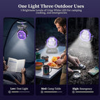 AJVV Camping Fan with Light, Remote and Oscillation, Battery Powered Hanging Tent Fan, Rechargeable Portable for Camp, Outdoor, Emergencies, Fishing, RV Travel, Jobsite