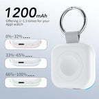HUOTO Portable Watch Charger for Apple Watch Series 9,Portable Magnetic iWatch Charger 1200mAh Power Bank Mini Purse Items Fast keychain Charging for Apple Watch Series 11/10/ 9/8/7/6/SE/5/4/3/2/UItra