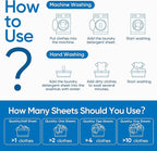 Fragrance Free Laundry Detergent Sheets Travel Eco-friendly 300 Loads Fisroa Clothes Washing Detergent Sheets Plastic-Free Washer Strips, Unscented Liquidless Laundry Strips Tablet