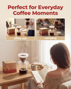 Pour Over Coffee Dripper with 40 Paper Filters, Coffee Filter Cup, Manual Drip Coffee Brewer, Easy Clean, Ideal for Beginners, Home Office Camping 1-2 Cup