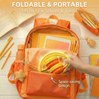 ADOOPE Wired Kids Headphones with USB C Plug, 85dB Safe Volume, Adjustable Headband, Tangle-Free Cord Headphones for School, Tablet, Travel (Yellow & Orange, with Microphone)