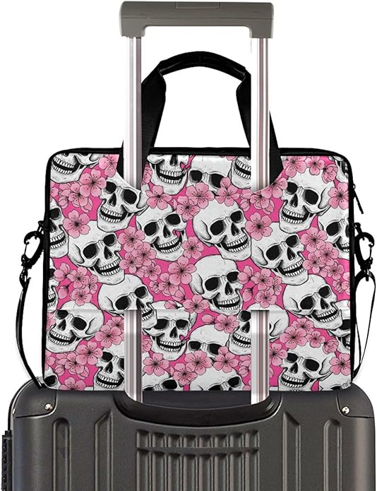 MNSRUU Laptop Bag for 15.6 inch Black Gothic Bats