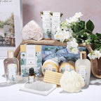 Gift Basket for Women, Spa Luxetique Spa Bath Kit, 12pcs Relaxing Spa Gift Basket with Shower Gel, Bath Salt, Essential Oil, Body Lotion,Mothers Day Gifts for Mom