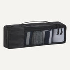 Amazon Essentials 4-Piece Packing Cubes Travel Accessories Set, Luggage Organizer with Double Zipper, Mesh Top, Space-Saving, Slim, Black (Previously Amazon Basics)
