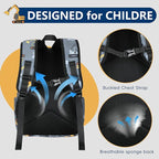 CAMTOP Preschool Backpack for Kids Boys Girls Toddler Backpack Kindergarten School Bookbags for Age 3-8 (Engineering Car Grey)