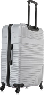 InUSA RESILIENCE Luggage with Spinner Wheels | Spacious Durable Lightweight Hardshell Suitcase, Travel Sets with Handle and Trolley | (20/24/28) 3 Piece Luggage Set | Silver