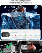 Retractable Car Charger Adapter for iPhone 17,4 in 1 Fast Charging Car Phone Charger,69W USB C Car Truck Accessories,Road Trip Essentials Gift for Men Women for iPhone 17/16/15/14/13/12,Galaxy S25