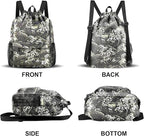Drawstring Backpack with Mesh Pockets String Gym Bag Sackpack Sandproof Water Resistant Beach Backpack for Men Women
