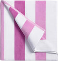 Bornbay Large Beach Towel Oversized - 40"X70" Big Cute Beach Towels, Extra Large Thick Pink Stripe Towels, XL Wide Fluffy Swimming Towel Oversize, Giant Mauve Stripe Cotton Pool Towel for Adults