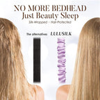 LULUSILK 100% Mulberry Silk Sleep Mask, Lavender Silk Eye Cover for Sleeping, Pack of 1