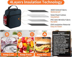 ZM-YOUTOO Lunch Box for Men - Reusable Lunch Bag Men Adult Women- Insulated Small LunchBox