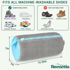 Shoe Washing Machine Bag - Set of 2 Shoe Washing Bags, 360° Deep Clean Shoes Laundry Bag, Reusable Shoe Bag for Washing Machine, Sneaker washing machine bags, Grey