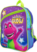 AI ACCESSORY INNOVATIONS Barney The Purple Dinosaur Mini Backpack, 12 x 10 x 4 inches, Kids School Bag with Zip Pockets, Purple