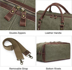 S-ZONE Duffle Bag for Travel Canvas Duffel Bag Carry on Weekender Bag for Men