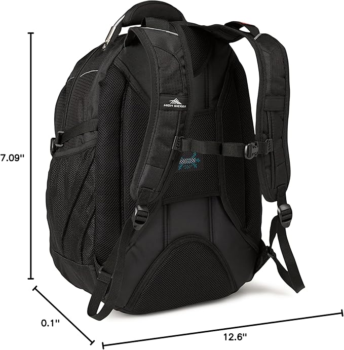 High Sierra XBT - Business Laptop Backpack, Black, One Size