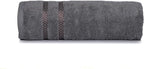 CASA COPENHAGEN Ember, 500 GSM, 16x28 Inches, Hand Towels, Set of 12 Towels, Super Soft and Absorbent, Egyptian Cotton Towels for Bathroom & Kitchen - Light Grey +White +Black +Dark Grey
