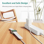 Upgraded Apple Watch Charger, Magnetic Fast Charger, USB C Charger Block Plug Adapter with 6FT iWatch Portable Wireless Fast Charging Cable Cord for iWatch Series Ultra/9/8/7/6/SE/SE2/5/4/3