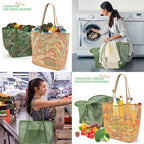 KALIDI Beach Nylon Mesh Tote Bag, Casual Tote Bag Hobo Women Foldable MAX 23L Shoulder Bag For Beach Picnic Vacation