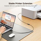 Cable Matters 3-Pack Short USB Extension Cable - 3ft, Male to Female USB Extender Cable, USB2.0 Extension Cord, 480Mbps, Black